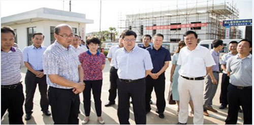 黄山市委书记任泽锋一行莅临黄山欧博abg公司调研